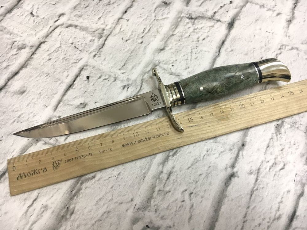 Финка НКВД, N690, стабилизированная карельская береза