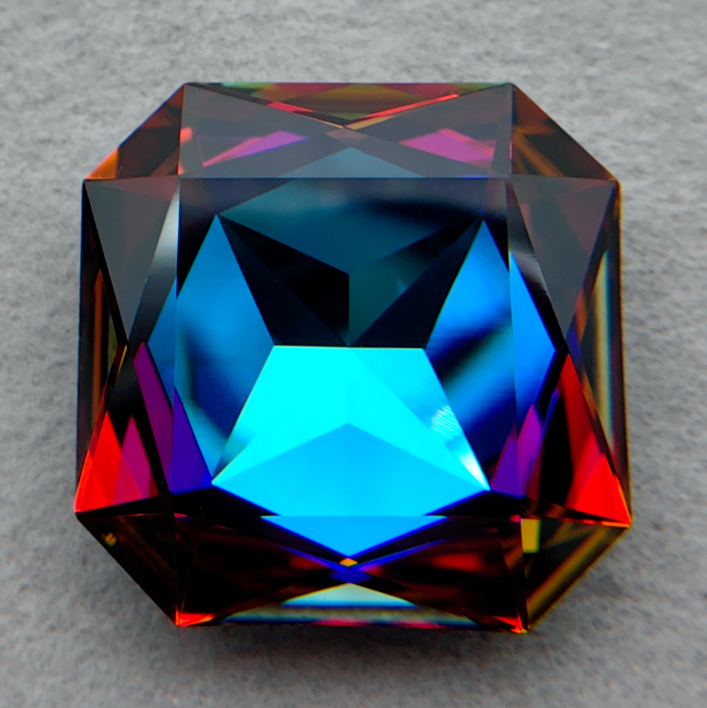 Квадрат Swarovski 4547, цвет Вулкан (Crystal Volcano F)
