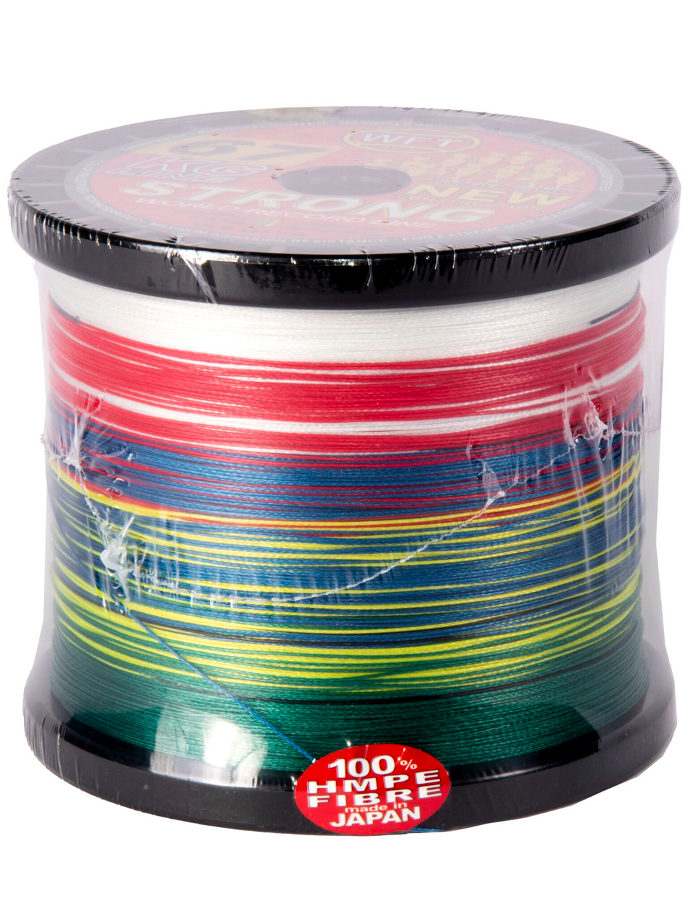 Леска плетёная WFT KG STRONG Multicolor 1000 м, 0.39 мм