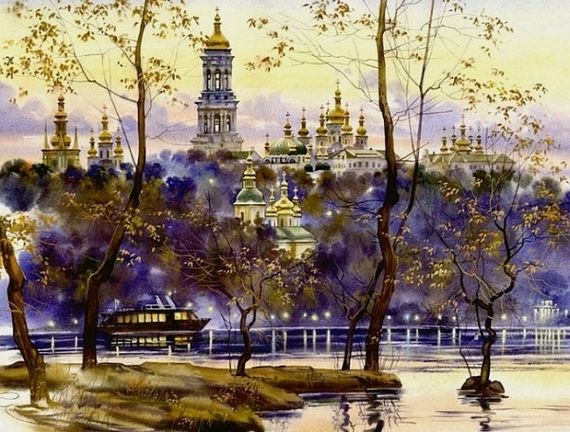 Русский пейзаж - алмазная картина, KUK004