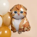 Шар (34''/86 см) Фигура, Рыжий котенок, 1 шт. в уп.