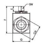 Кран 2-х ходовой шаровый NPT 1/2 DN 12 P=500 GE2NTT