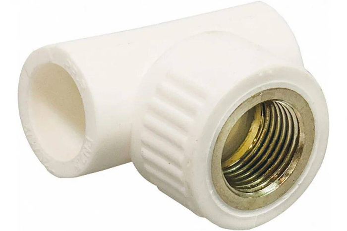 Тройник PP-R комб. в/р DN20*3/4" СТМ Пласт  d- 20 pn-25 9514 136.46