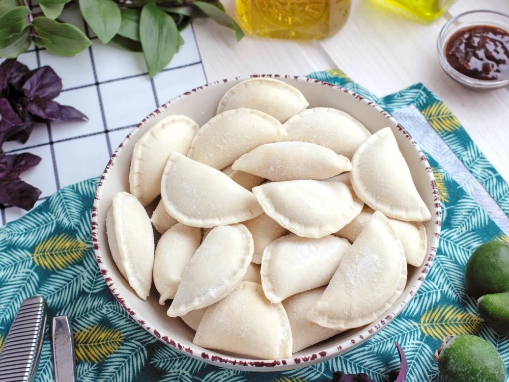 Пельмени из королевских креветок
