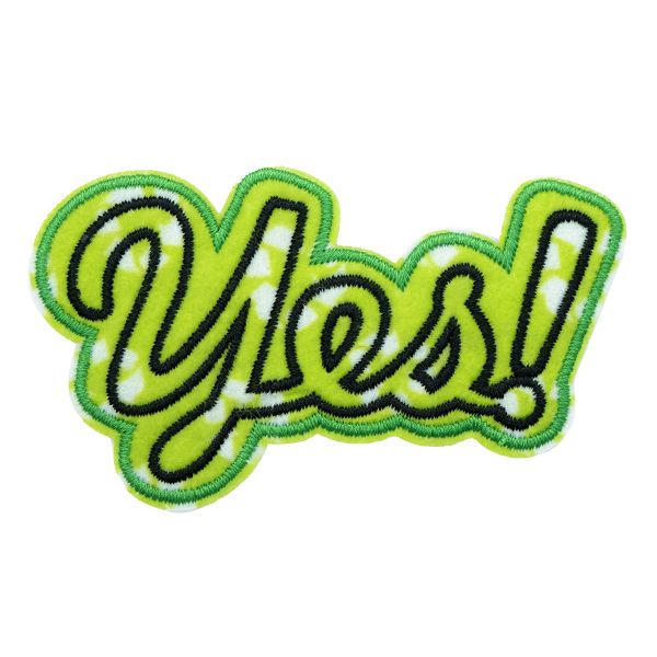 Аппликация термоклеевая переработанная Надпись YES Prym