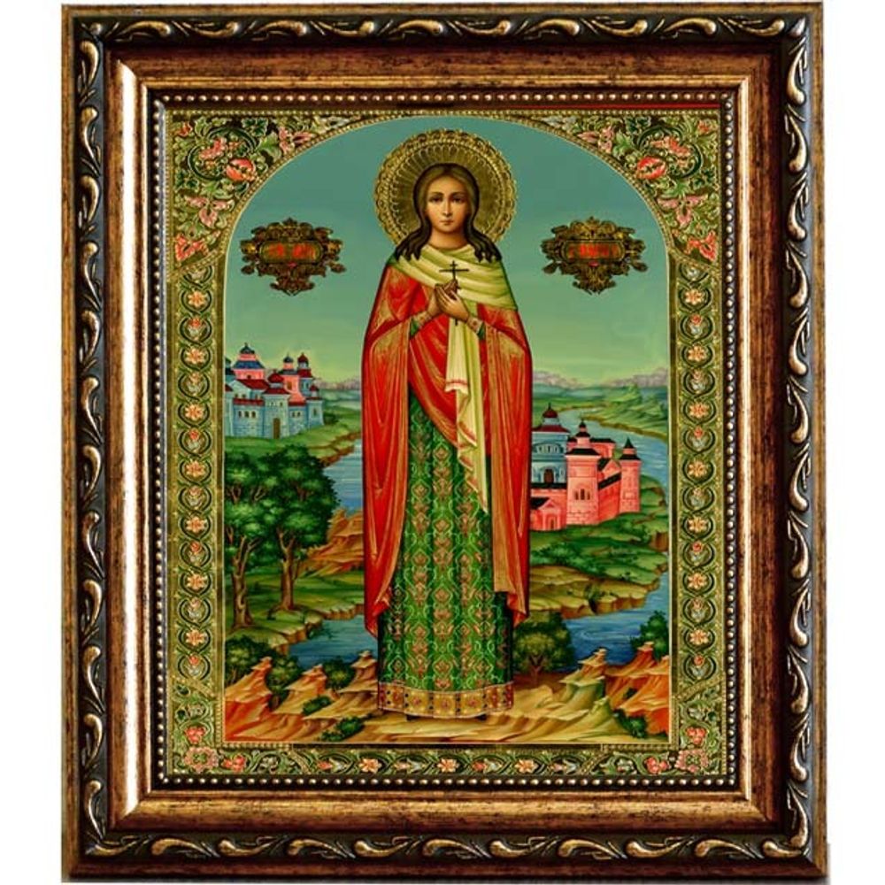 Вера Римская мученица отроковица. Икона на холсте. Икона на холсте.