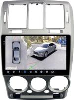 Магнитола для Hyundai Getz 2002-2011 (рамка серебро) - FarCar BX3073-2M-360 монитор 9.5" 2K QLED на Android 13, Быстрая, CarPlay, 4G SIM-слот, 4 камеры в комплекте