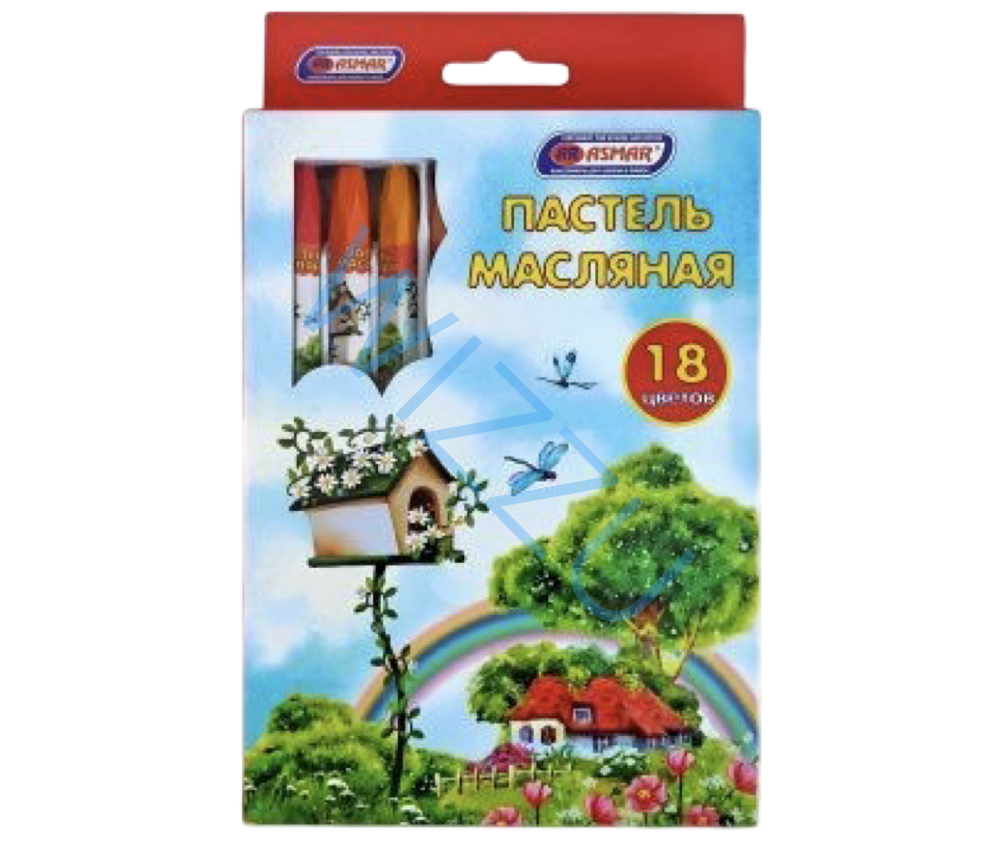 Пастель масляная 24цв