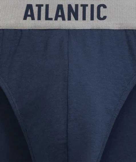 Мужские трусы (1шт) спорт Atlantic MP-1589, пима хлопок, сине-зеленый