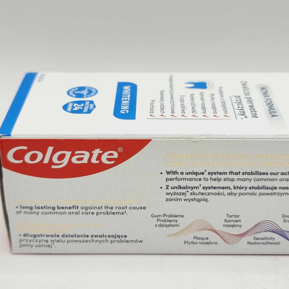 Colgate Паста зубная Whitening Total многофункциональная антибактериальная 75 мл (Польша)