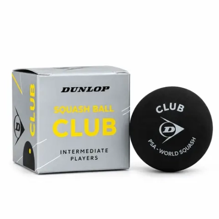 Мячи для сквоша Dunlop Club (1 Yellow Dot) - 1B