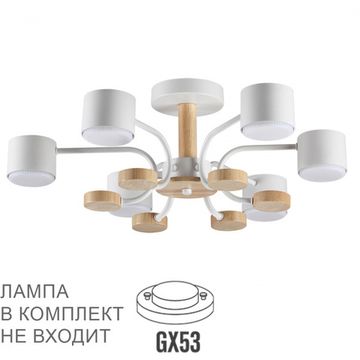 Потолочный светильник 6*GX53 8231/6C белый Rondo Lumion