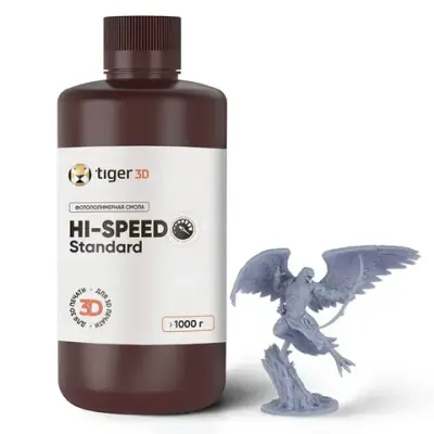 Фотополимерная смола Tiger 3D Hi-Speed Standard, серая (1 кг)