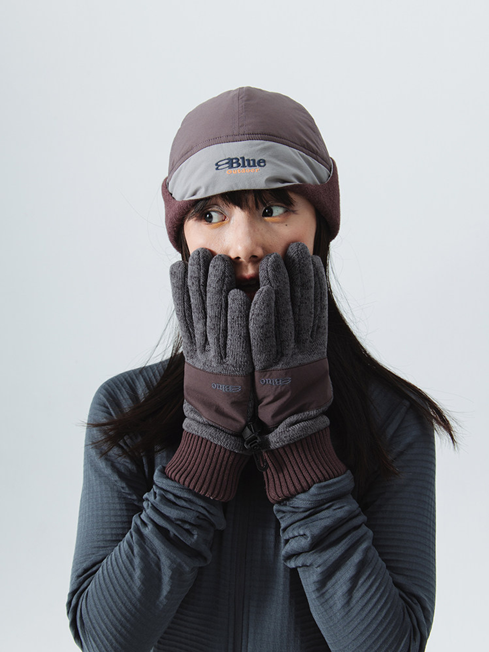 Перчатки Nothomme BlueMonte Fleece темно-серый