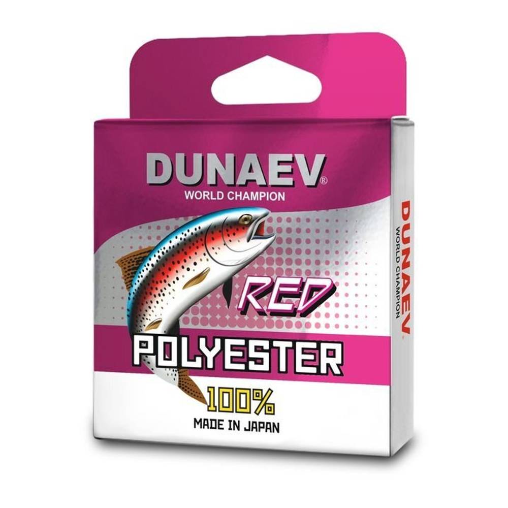 Леска Dunaev Polyester RED 0.185мм 100м