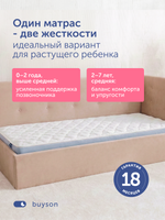 Детский матрас БайКьют, 11 см, 2 уровня жесткости, независимые пружины