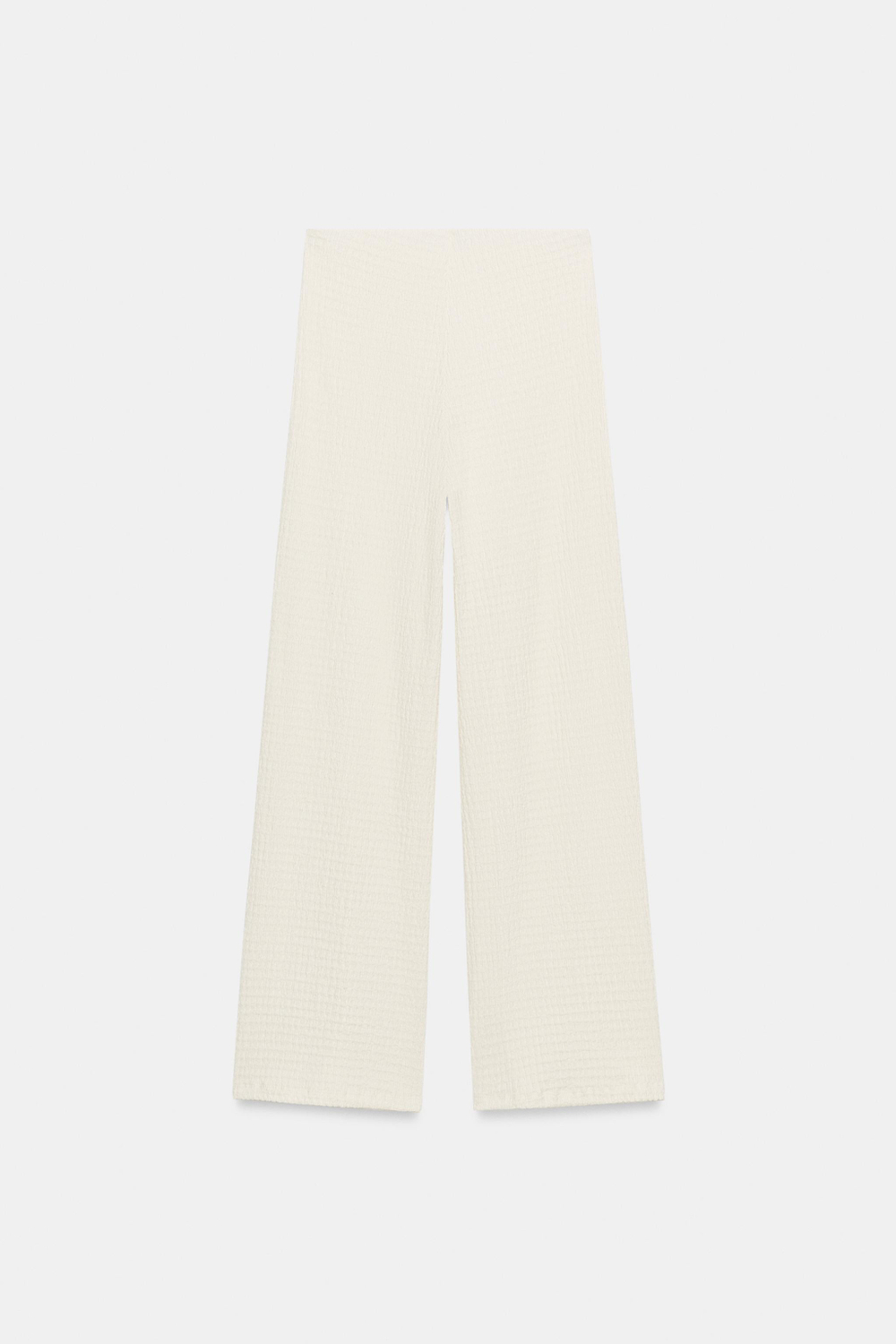 БРЮКИ ПРЯМОГО КРОЯ ФАКТУРНЫЕ — ZARA