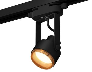 Комплект трекового однофазного светильника 1*GU10 XT6602023 PBK/PYG чёрный полированный/золото жёлтое полированное (C6602, N6124) Ambrella