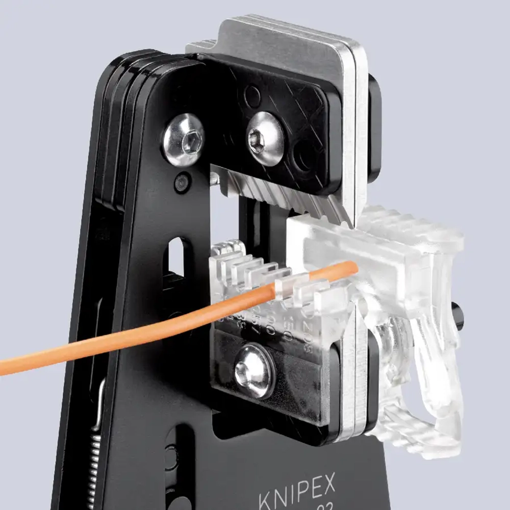 Прецизионный инструмент для удаления изоляции чернёные 195 мм Knipex 12 12 02