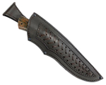 Нож Путник, Bohler S390, литье мельхиор, ценные породы дерева