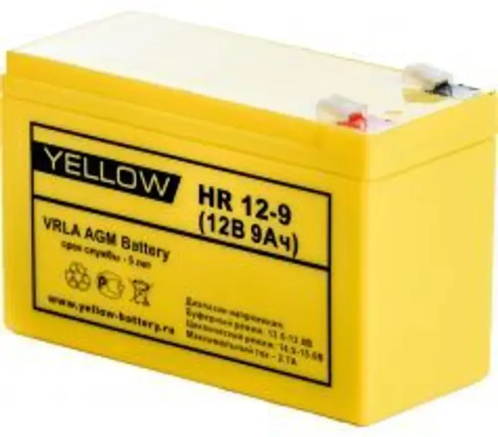 Аккумулятор YELLOW HR 12-26M | 26 Ач | 12В AGM