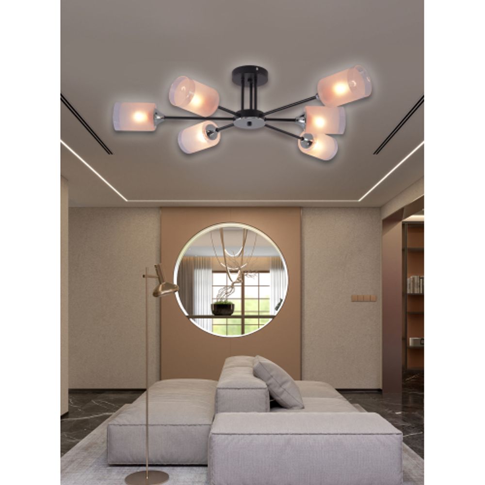 Люстра Rivoli Jocelyn 9191-306 6хЕ27 60 Вт модерн | Лайт