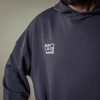 Худи оверсайз "Вb team" Графит мужское