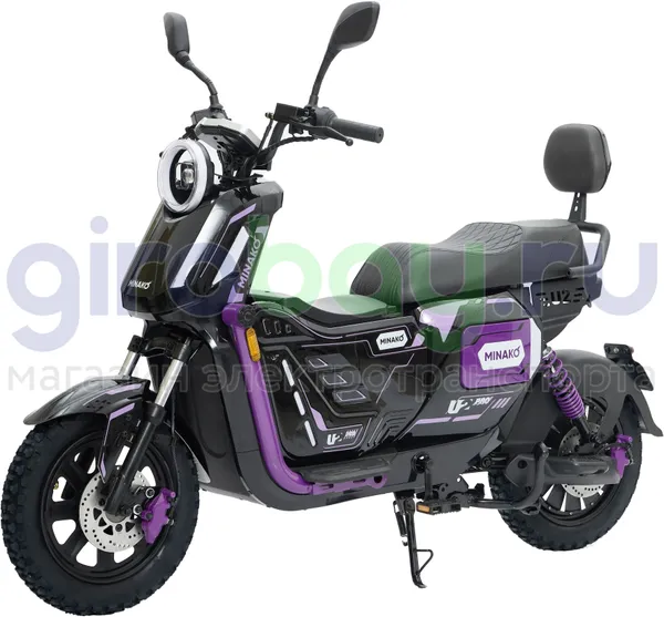 Электроскутер MINAKO U2 PRO 1500W (60V/45Ah) - Пурпурный фото №1