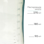 Бутылочка для кормления, широкое горло, 270 мл, +0мес., цвет бирюзовый 9269319
