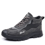 DAGUANGUIREN Work Boots Men"s High top Gray