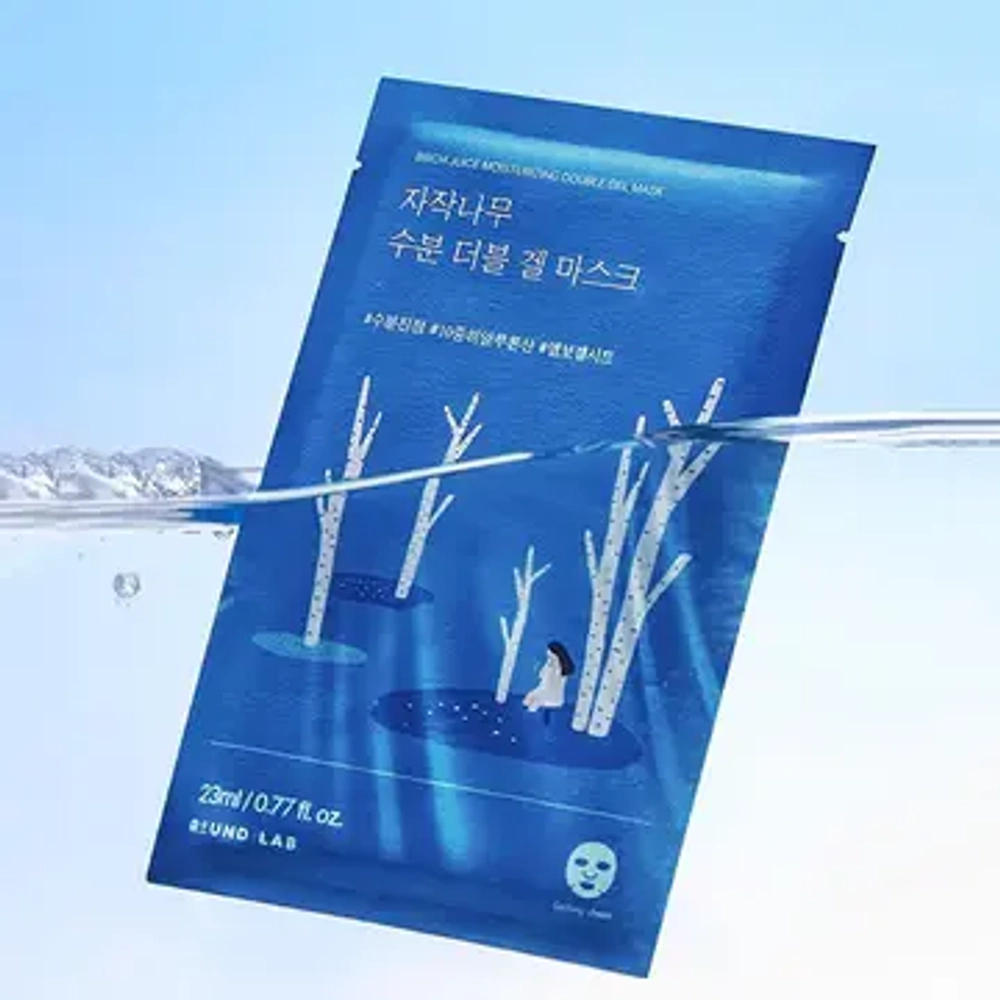 Round Lab Birch Juice Moisturizing Double Gel Mask 1шт/23ml