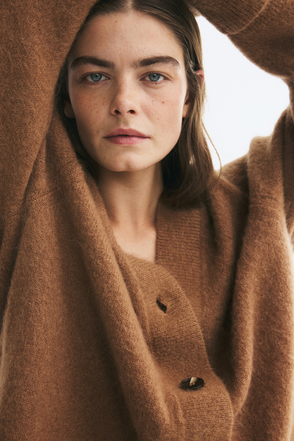 Кардиган оверсайз из смеси с мохером - H&M