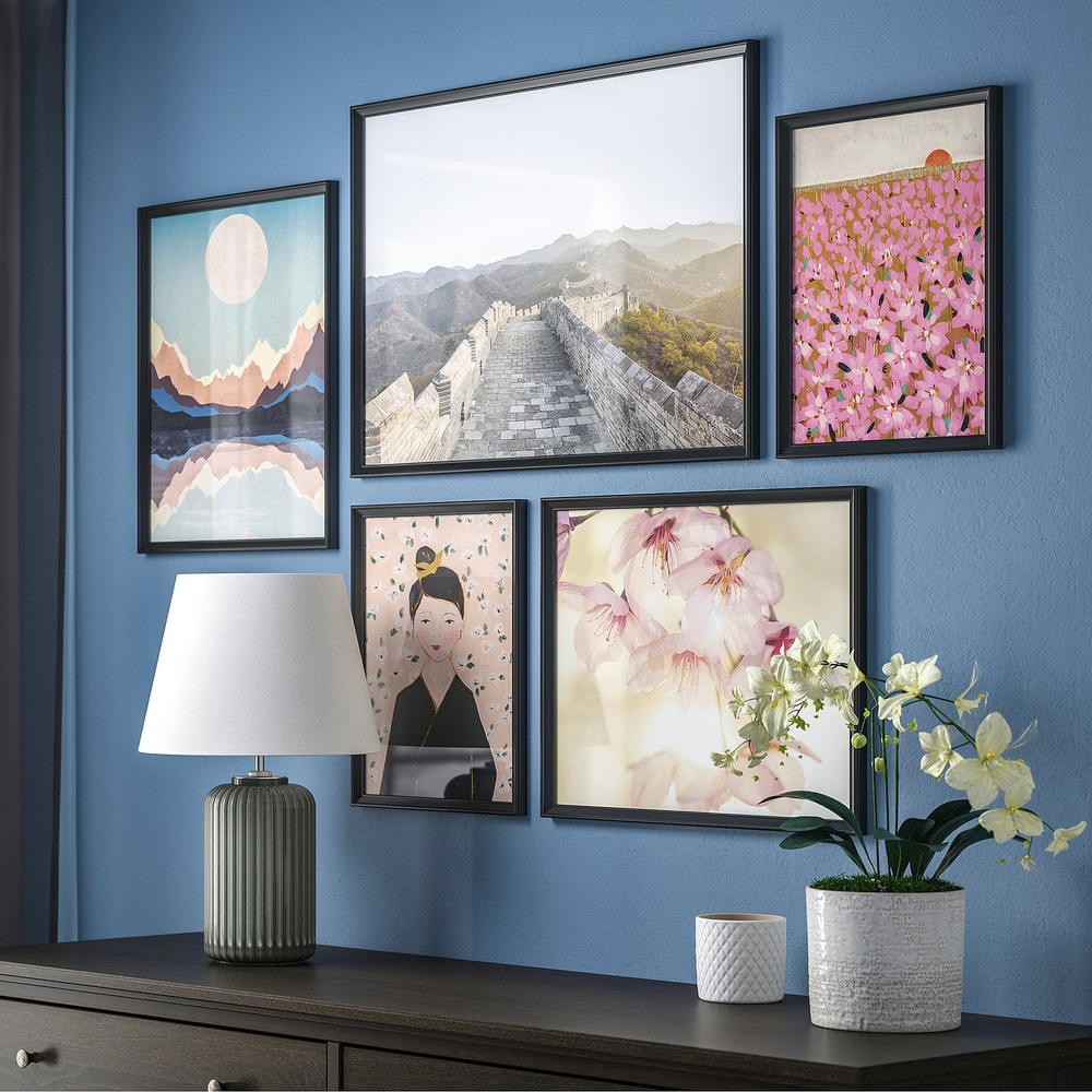 IKEA KNOPPÄNG  (ИКЕА КНОППЭНГ)  -  Рамка - чёрная 40х50 см