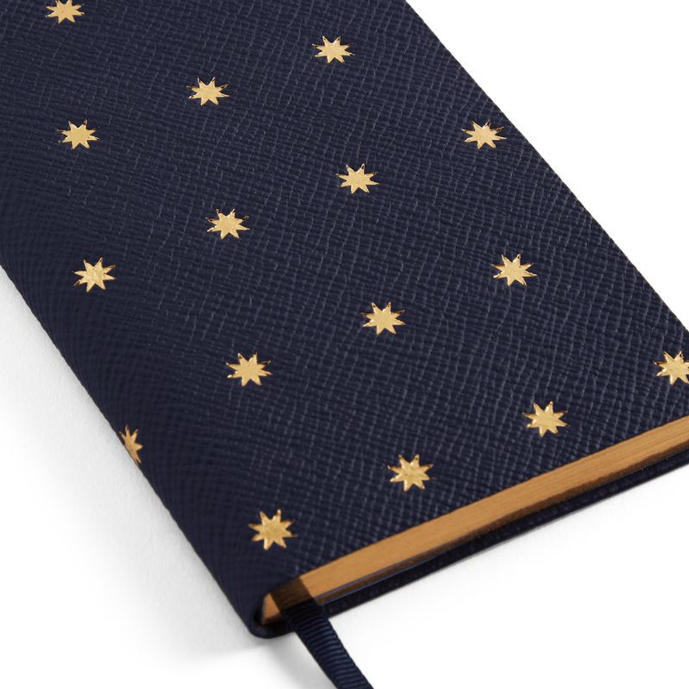Smythson Блокнот Panama Notebook Liberty Nile Blue