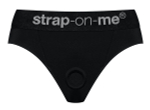 Черные трусики для насадок Heroine Lingerie Harness - size L