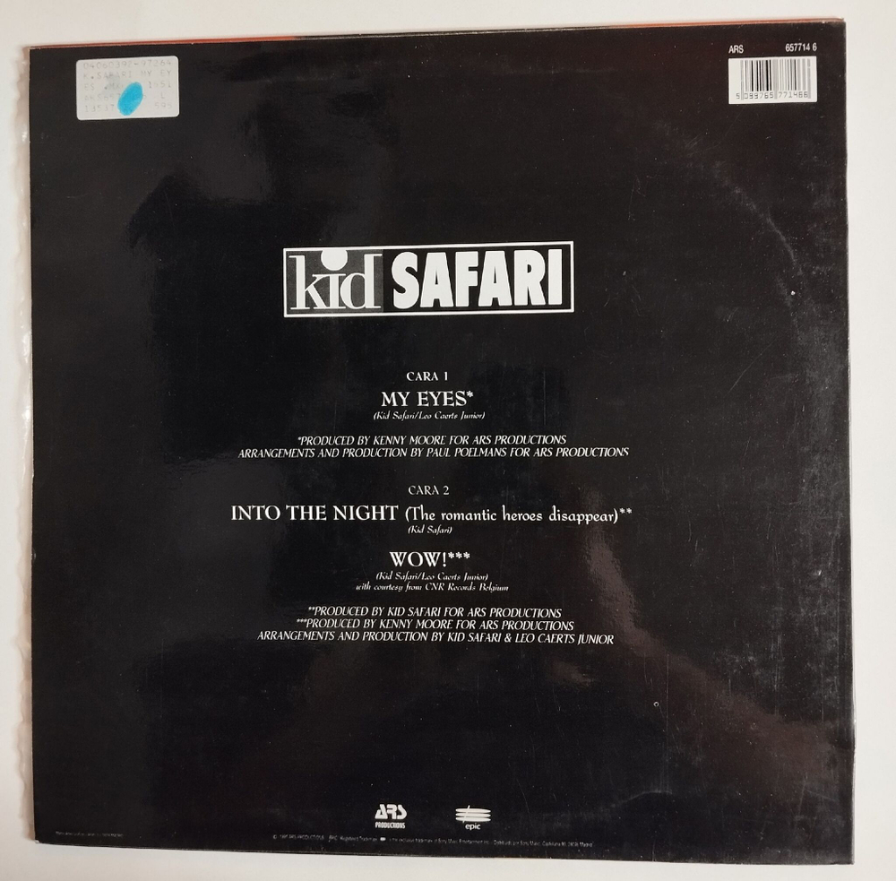 Винтажная виниловая пластинка LP Kid Safari My Eyes (Spain 1991)