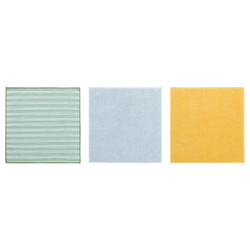 IKEA PEPPRIG  (ИКЕА ПЕППРИГ)  -  Салфетка из микрофибры - зелёная синяя/жёлтая 28x28 см