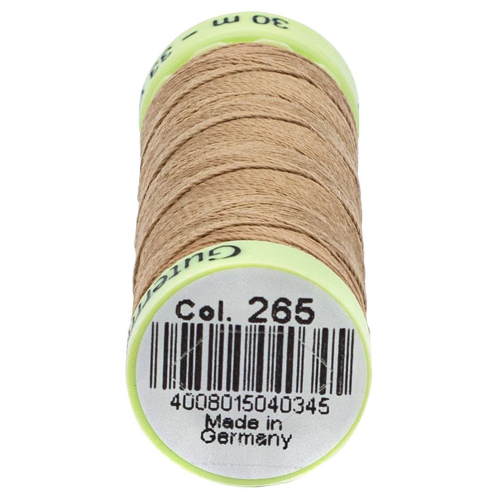 Нитки отделочные Gutermann Top Stitch 30 (30 метров), 5 кат. | 265 серо-песочный