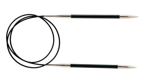 Спицы круговые Knit Pro Karbonz 5,5 мм / 60 см, карбон, черный, 41171