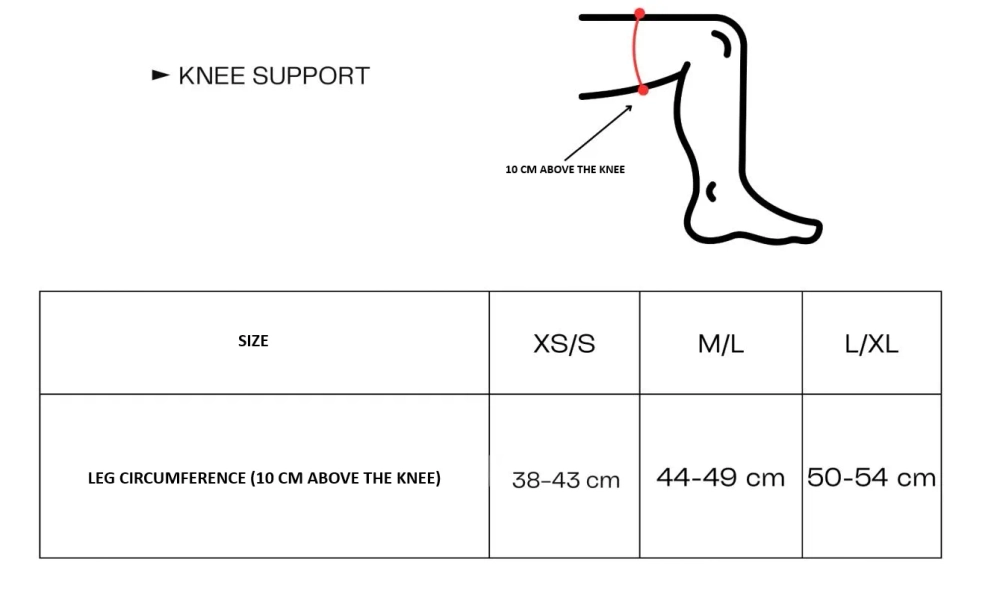 Бандаж  Floky Knee Support Right - black