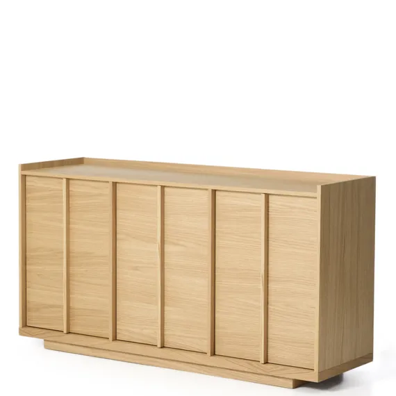 Комод Onix с отделкой из дубового шпона натурального оттенка, 150 x 80 см