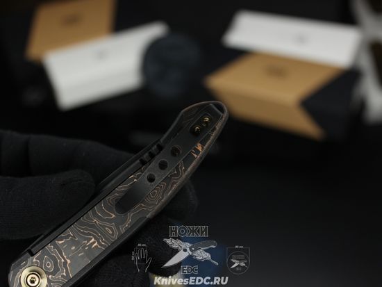 Нож складной WE Knife Smooth Sentinel WE20043-6 сталь клинка CPM-20CV, рукоять титан