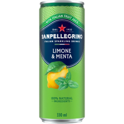 San Pellegrino Limone Menta, in can 0,33 л.
