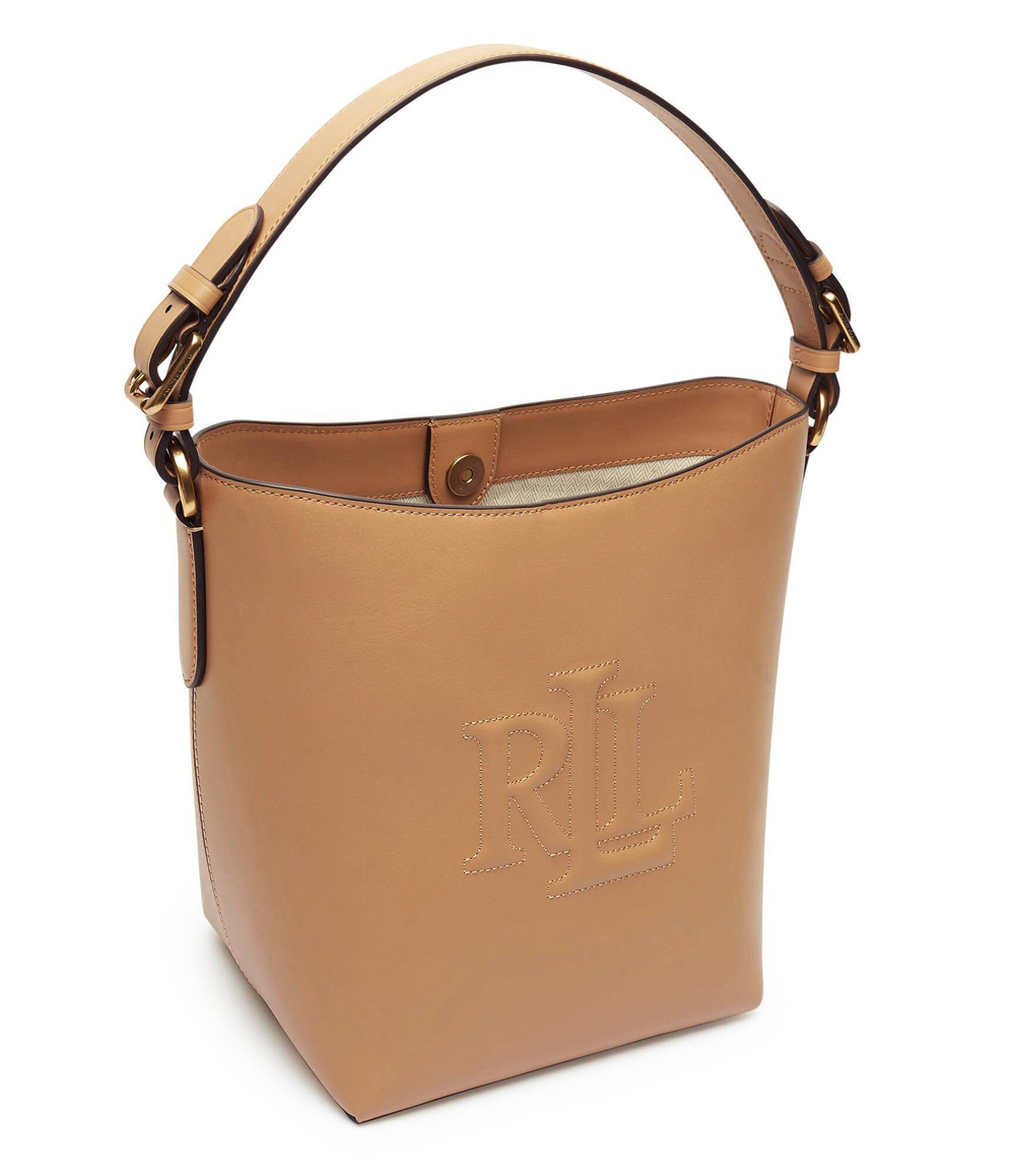 Кожаная сумка через плечо WITLEY LAUREN RALPH LAUREN - коричневый(431950855)