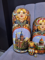 Матрешка "Виды города" 30 мест