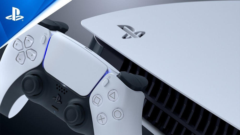 Игровая приставка Sony PlayStation 5 (CFI-1208A) с дисководом, беспроводной контроллер DualSense в комплекте