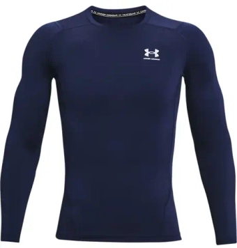 Компрессионная одежда Under Armour HeatGear Armour Comp Long Sleeve - midnight navy/white