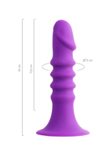 Анальный фаллоимитатор A-Toys Drilly фиолетовый 14 см