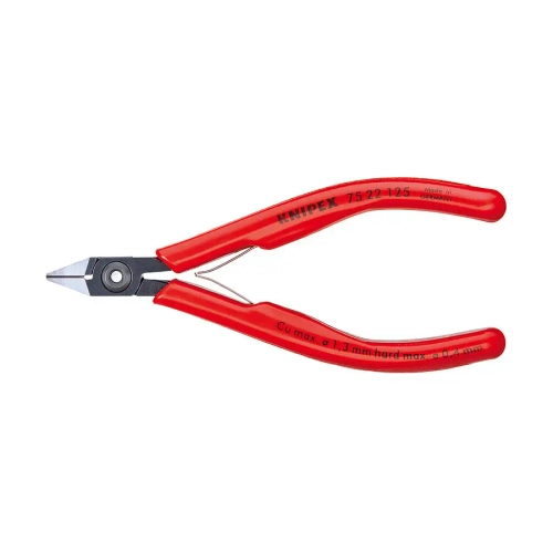 Кусачки боковые для электроники чернёные 125 мм Knipex 75 22 125