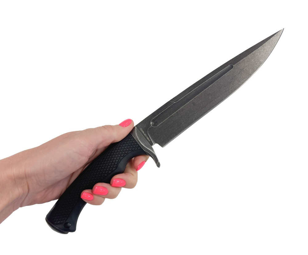 Нож туристический Конунг, сталь 8Cr13MoV black,  Витязь B5416-2